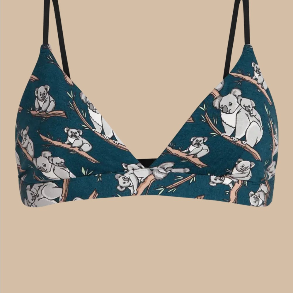 MeUndies Koala Print Bralette - Teal